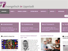 Tablet Screenshot of evangelisch-in-lippstadt.de